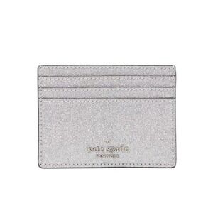 Kate Spade New York Lunar Light Silver Glitter‎ Slim Cardholder New